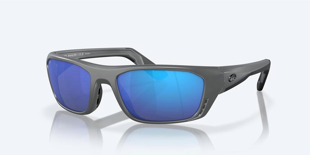 NEW COSTA DEL MAR men's whitetip pro polarized sunglasses in matte gray blue mir